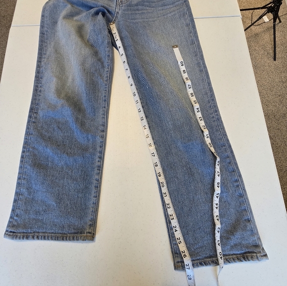 SLVRLAKE London High-rise Straight-leg Organic Jeans Blue Women's 28 - Picture 7 of 13